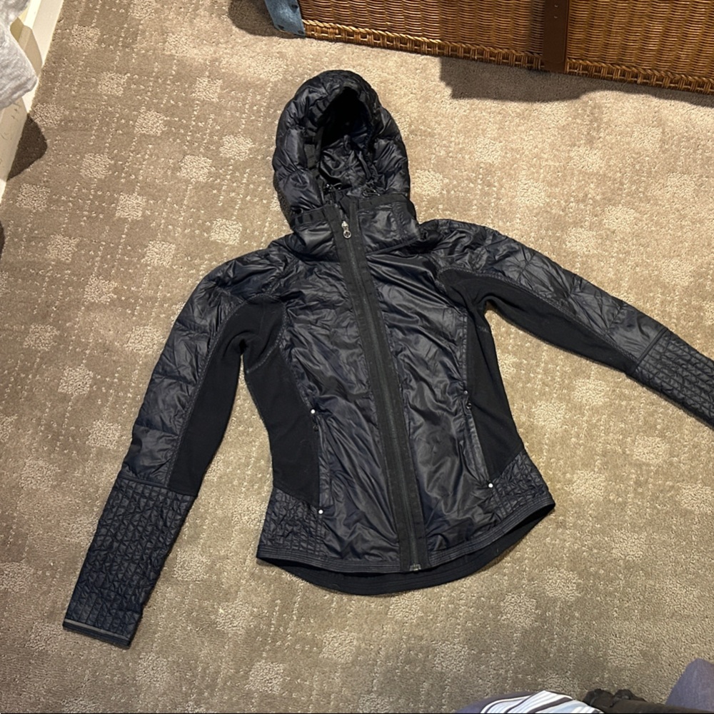 lululemon athletica Black Hooded Utility Jacket